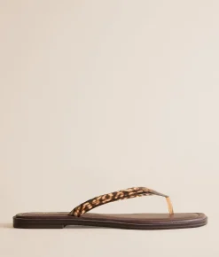 Shoes | Mia Alexiss Print Flip Flop Leopard