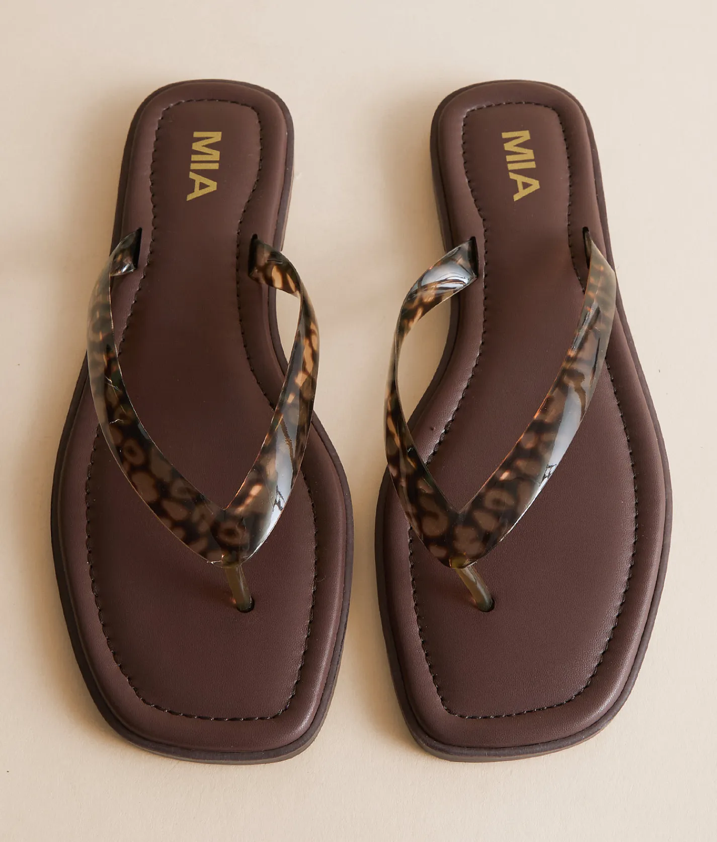 Shoes | Mia Alexiss Print Flip Flop Leopard