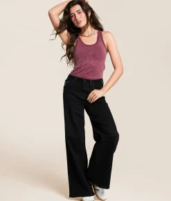 Rock Revival Alivia Wide Leg Baggy Stretch Jean Alivia BYIII287 Sale