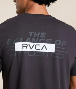 Tops|Graphic T-Shirts | RVCA All Brand Layers T-Shirt Black Vintage Midweight
