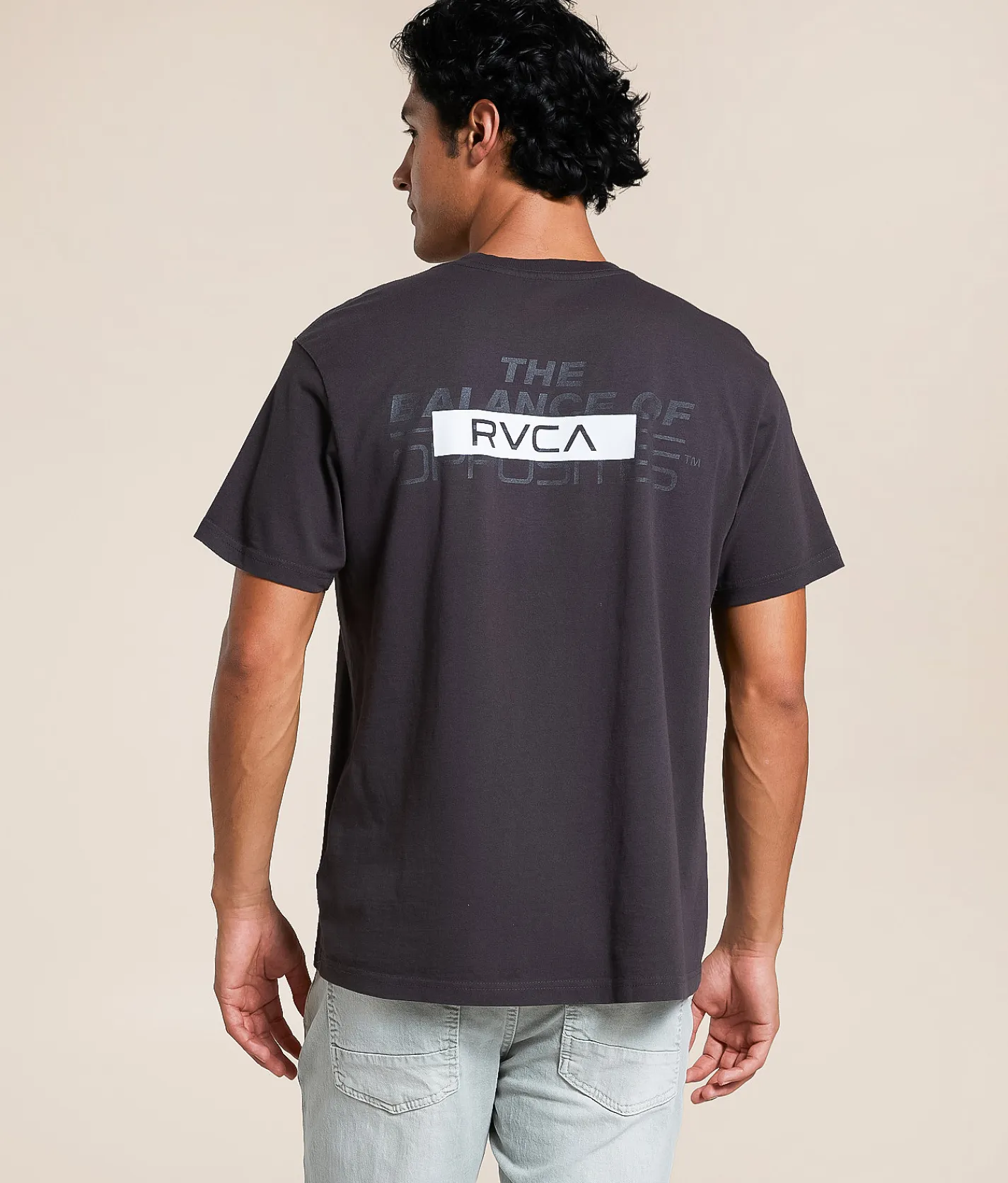 Tops|Graphic T-Shirts | RVCA All Brand Layers T-Shirt Black Vintage Midweight