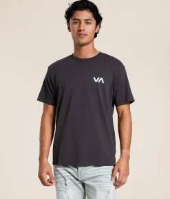 Tops|Graphic T-Shirts | RVCA All Brand Layers T-Shirt Black Vintage Midweight
