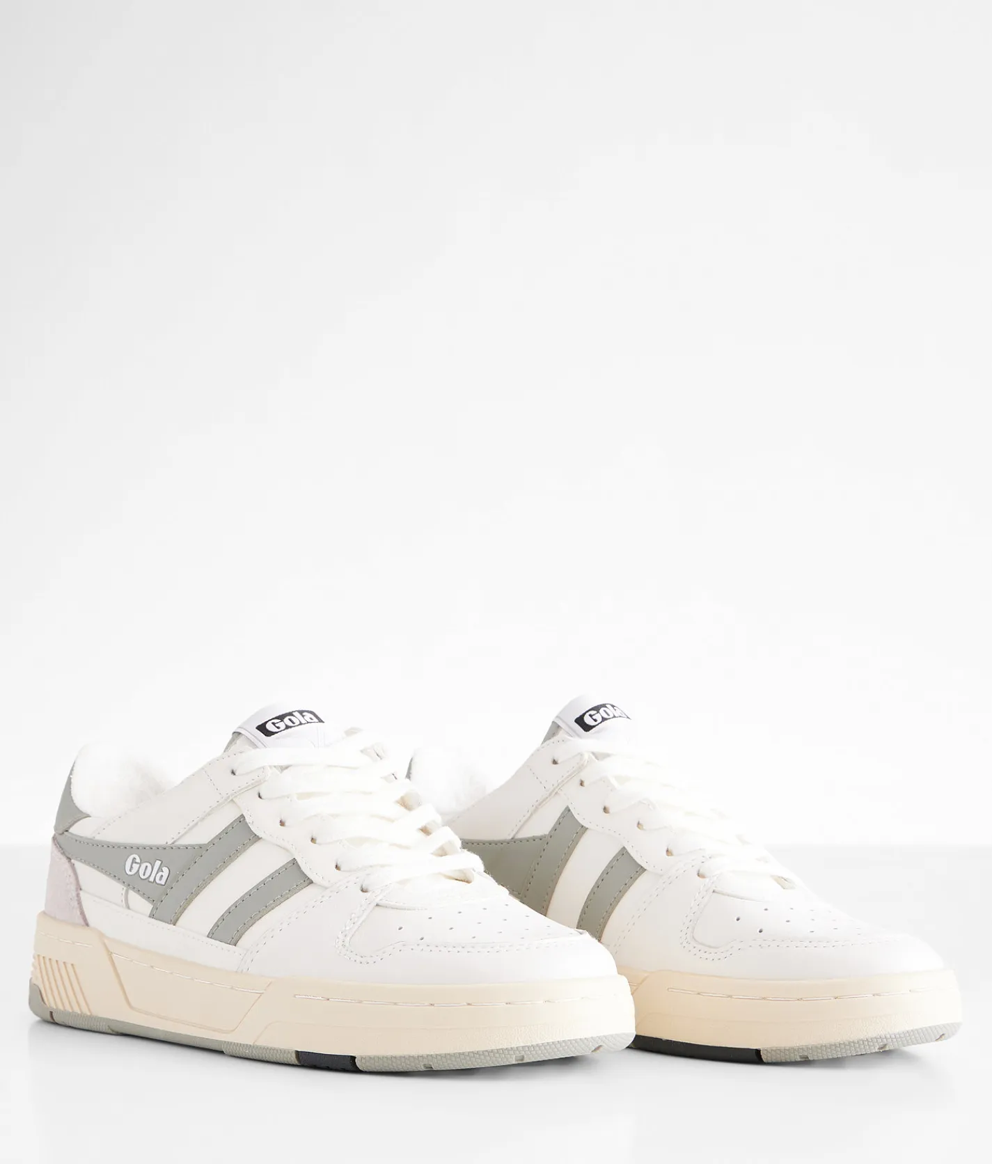 Gola® Allcourt Leather Sneaker White Green Outlet
