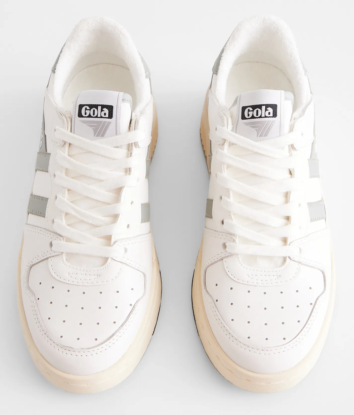 Gola® Allcourt Leather Sneaker White Green Outlet
