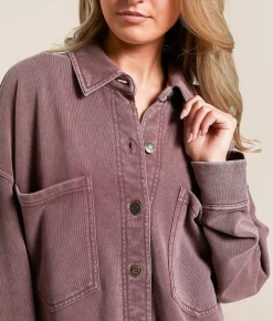 Tops|Coats & Jackets | Z Supply All Day Knit Washed Shacket Sandalwood
