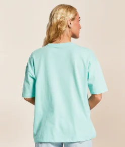 Tops | Billabong All Good In Summer Oversized T-Shirt Sky Blue