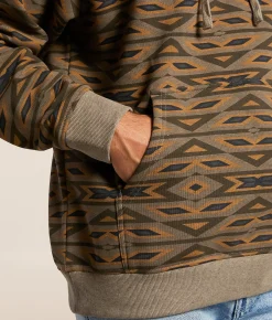 Tops | Ariat All Over Hooded Sweatshirt Khaki Southwest