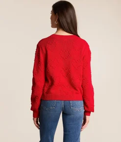 Z Supply All Yours Cardigan Sweater Kiss Me Red Sale
