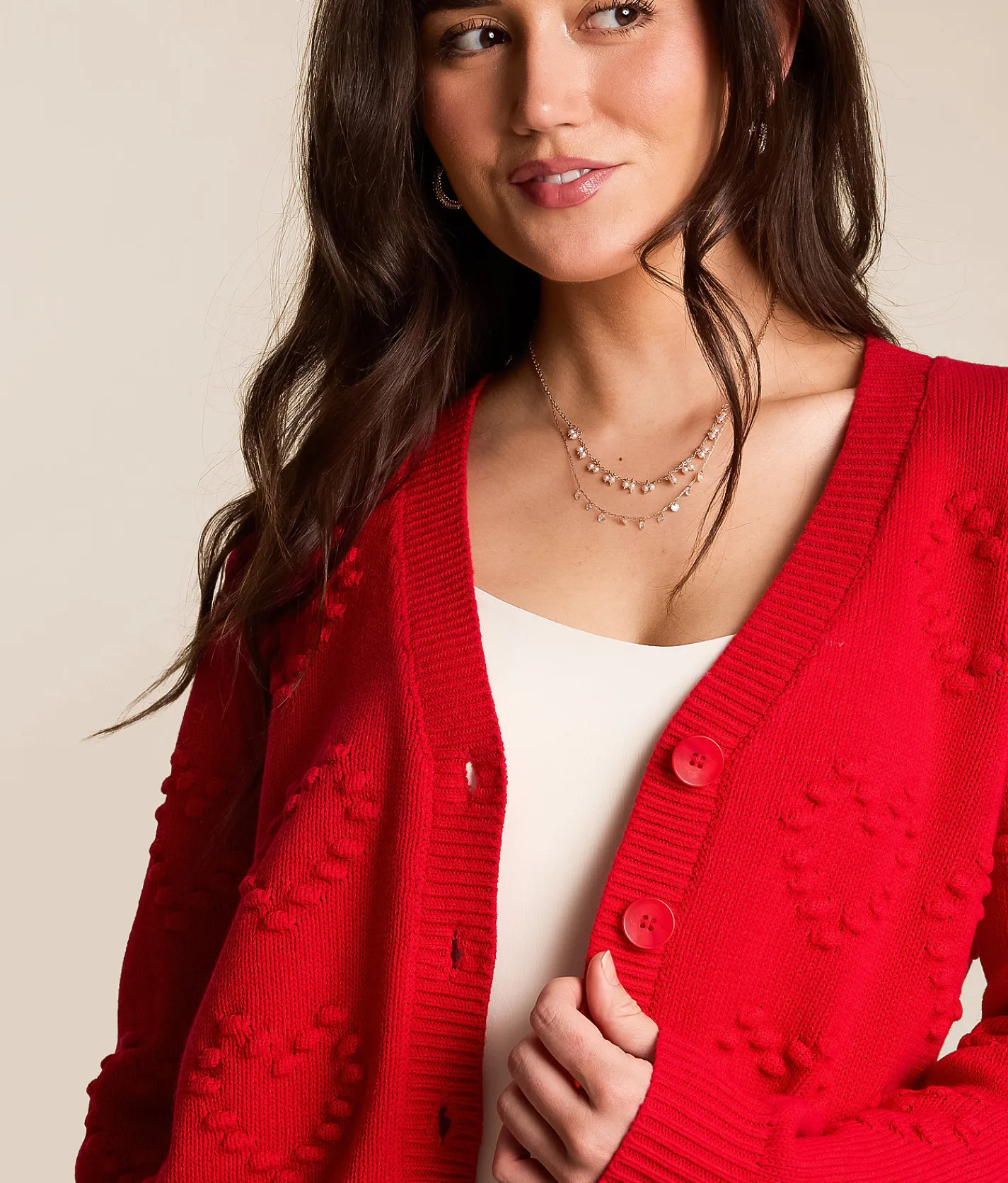 Z Supply All Yours Cardigan Sweater Kiss Me Red Sale