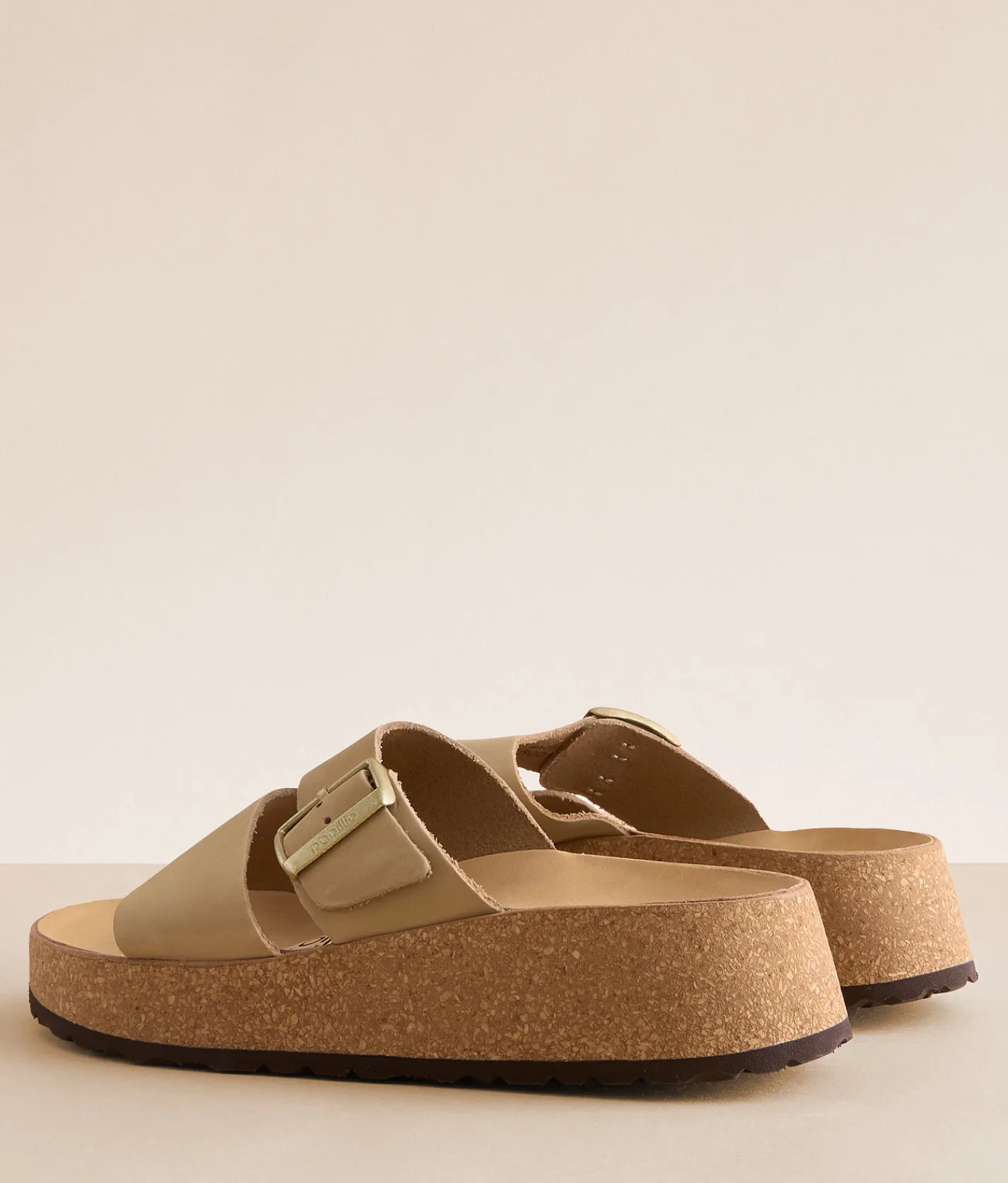 Papillio by Birkenstock® Almina Nubuck Leather Sandal Sandcastle Clearance