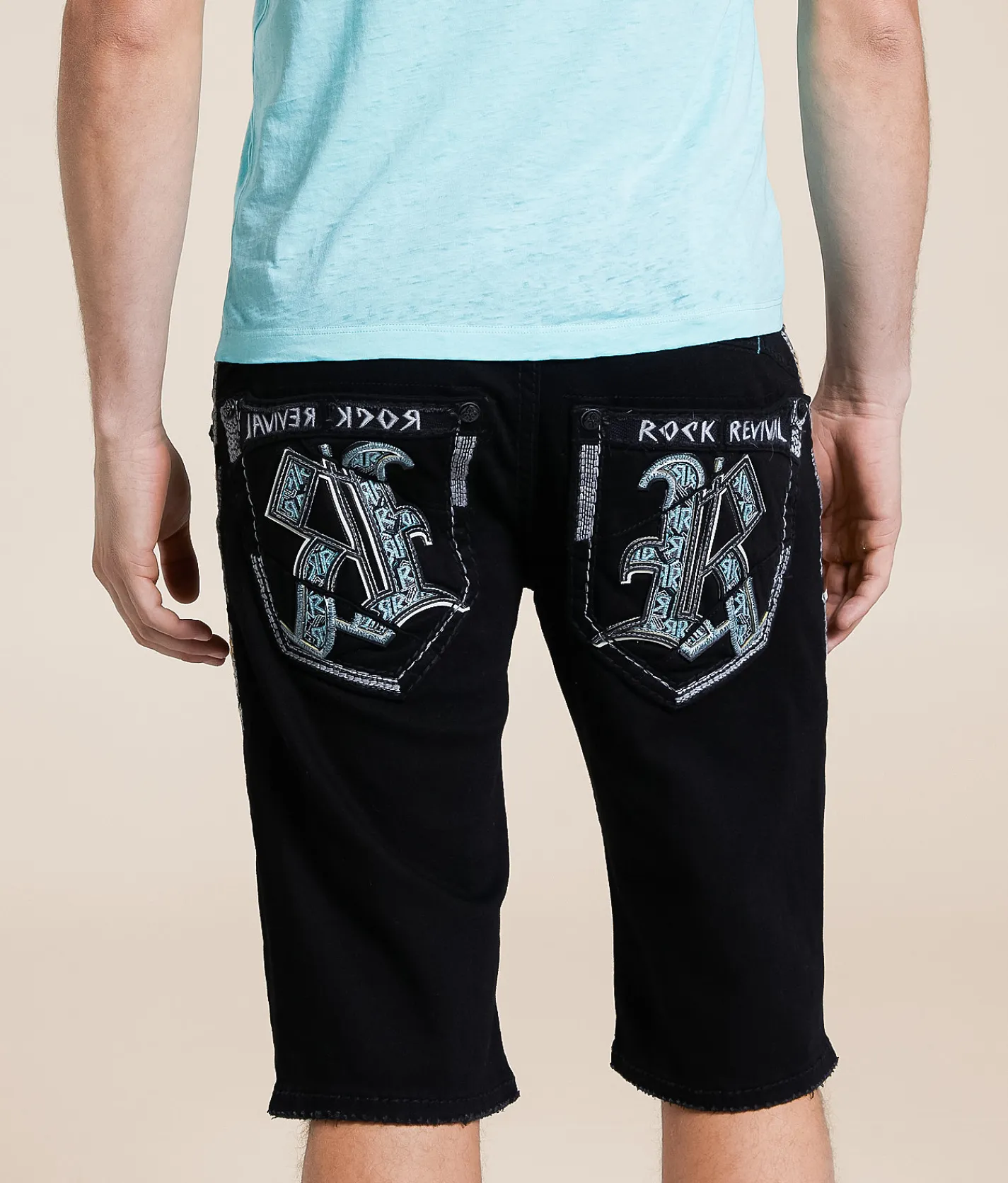 Rock Revival Alonzo 14" Stretch Short Alonzo H202 New