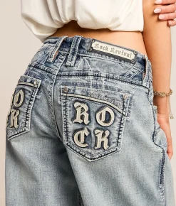 Jeans|New Jeans | Rock Revival Alora Wide Leg Baggy Stretch Jean Alora B2200