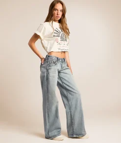 Jeans|New Jeans | Rock Revival Alora Wide Leg Baggy Stretch Jean Alora B2200
