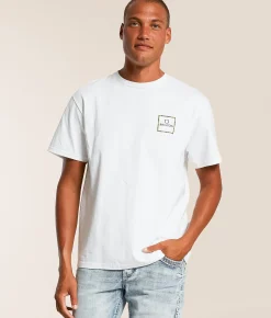 Brixton Alpha Square Camo T-Shirt White Hot