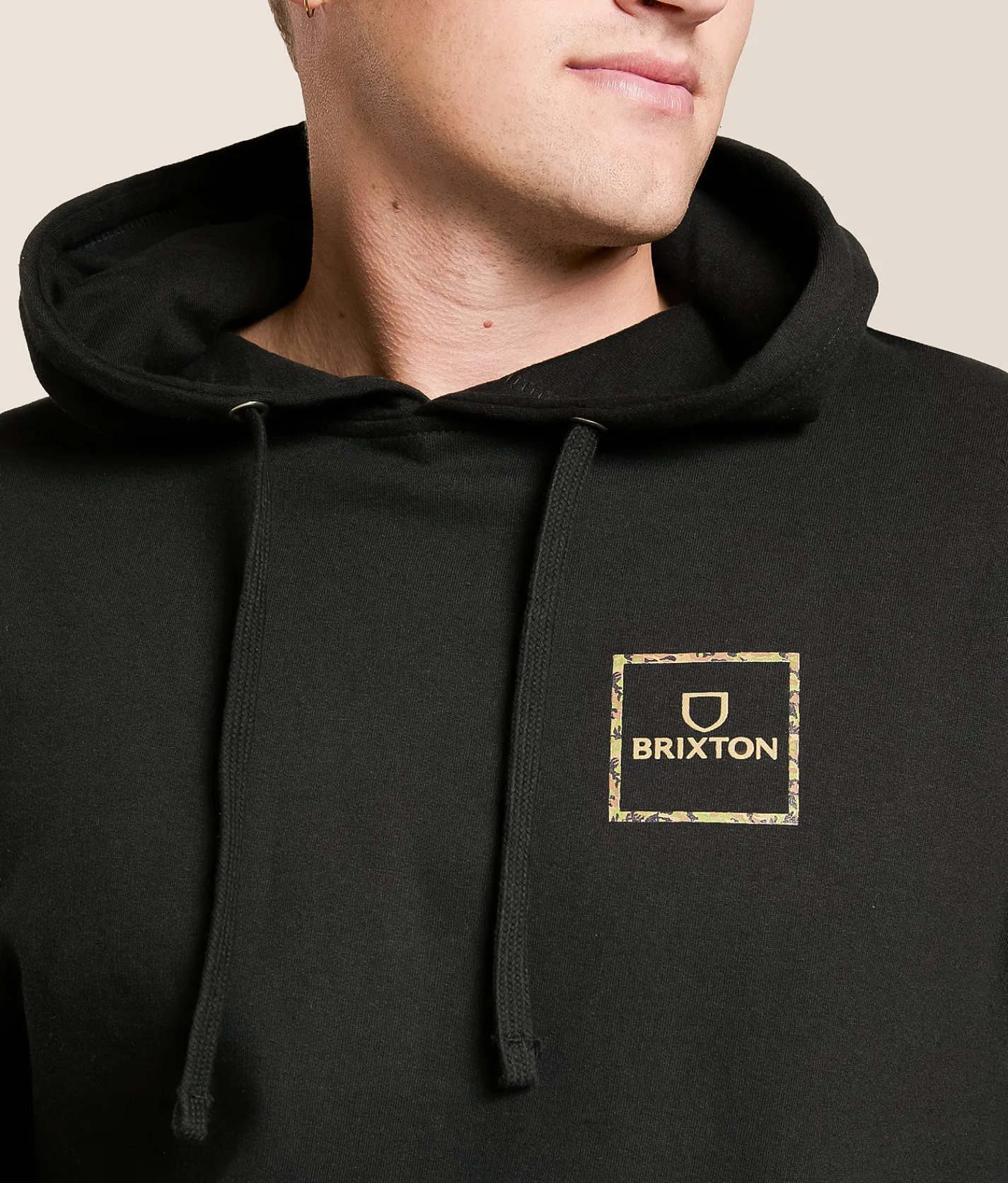 Tops | Brixton Alpha Square Hooded Sweatshirt Black