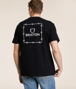 Tops|Graphic T-Shirts | Brixton Alpha Square T-Shirt Black
