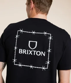 Tops|Graphic T-Shirts | Brixton Alpha Square T-Shirt Black