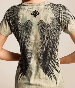 Affliction Alpha Strike T-Shirt Sand Reactive Clearance