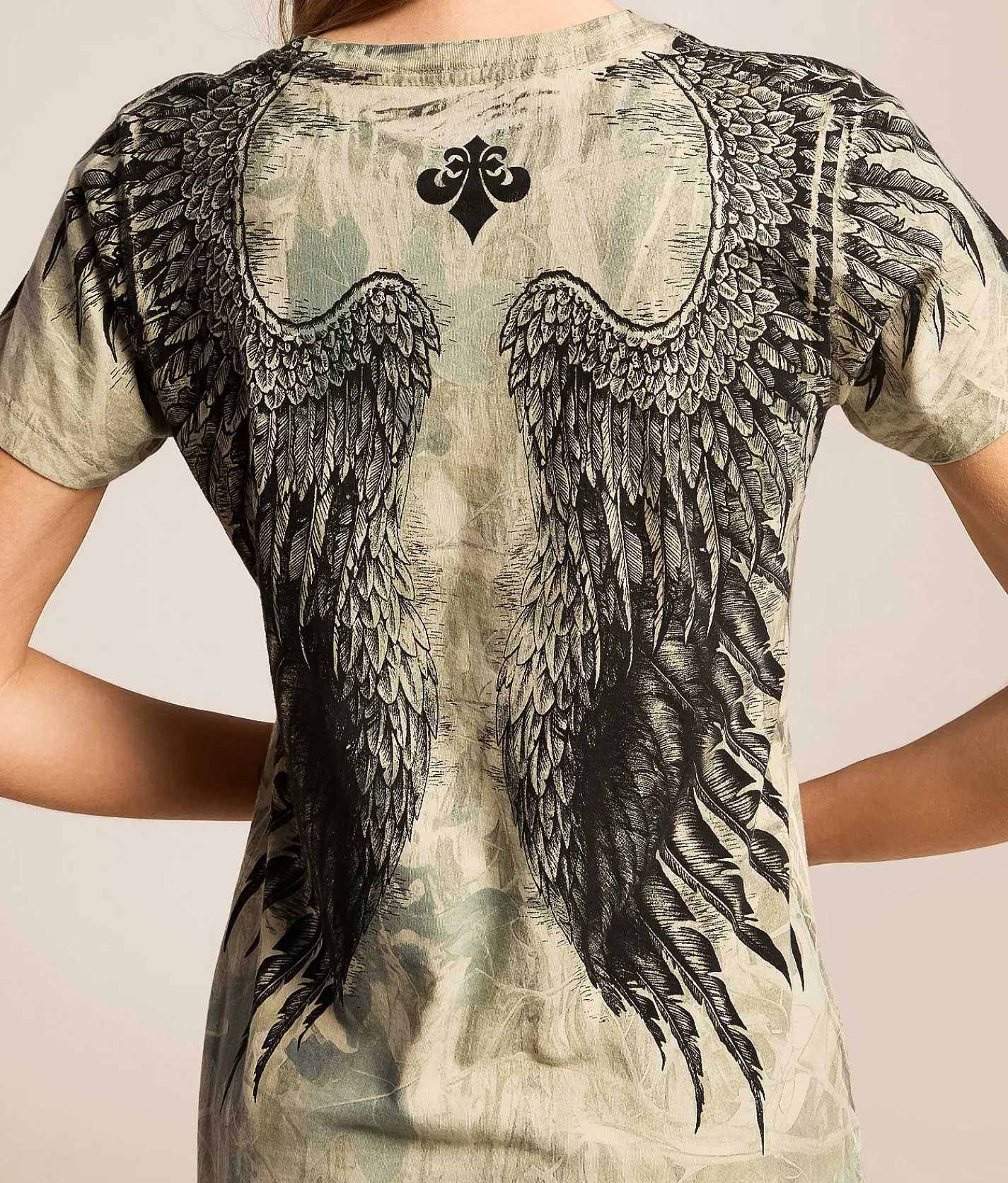 Affliction Alpha Strike T-Shirt Sand Reactive Clearance
