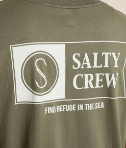 Tops|Graphic T-Shirts | Salty Crew Alpha T-Shirt Dusty Olive