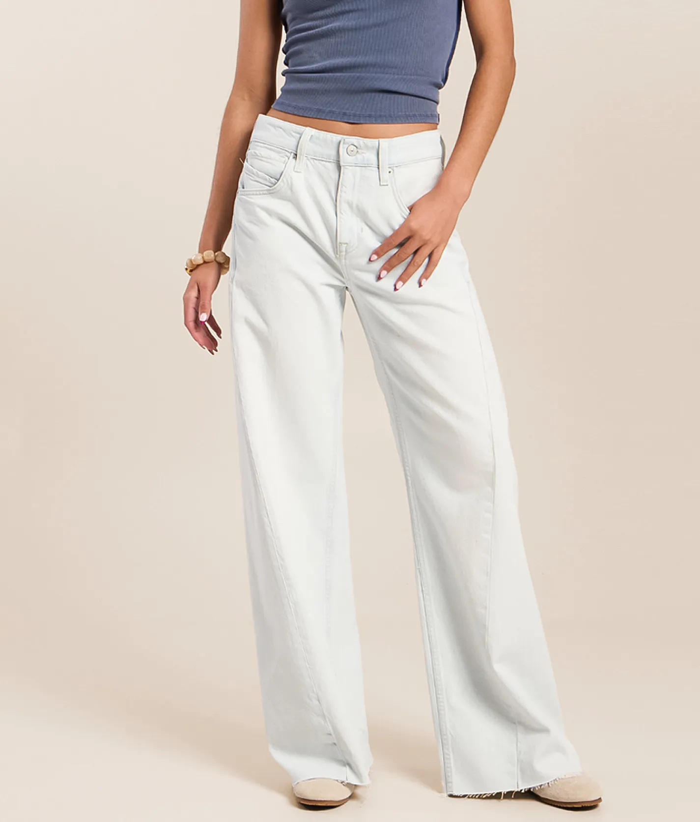 Jeans|Bottoms | Free People Alter Ego Wide Leg Boyfriend Jean Reality Check