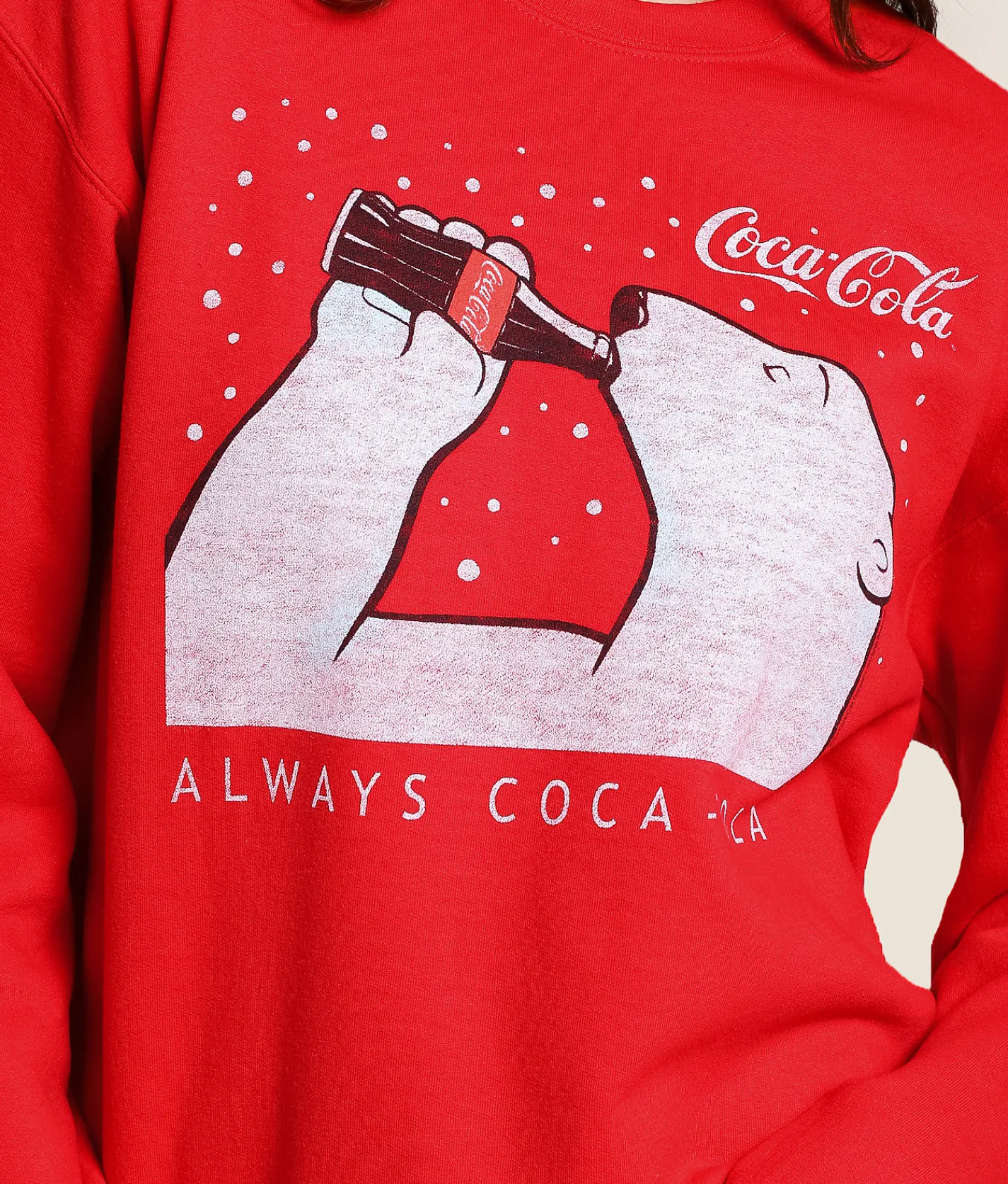 Junkfood Always Coca-Cola Holiday Pullover Red Hot