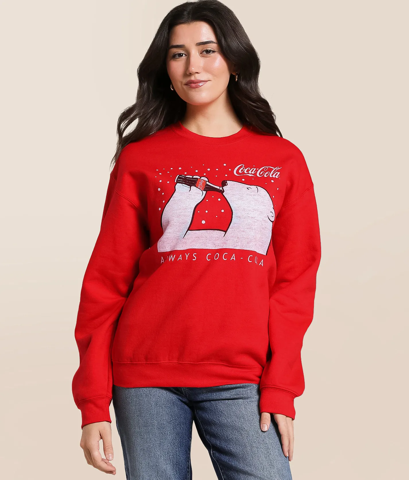 Junkfood Always Coca-Cola Holiday Pullover Red Hot