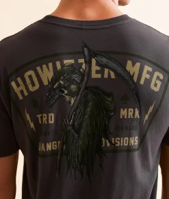 Howitzer Always Dangerous T-Shirt Charcoal Discount