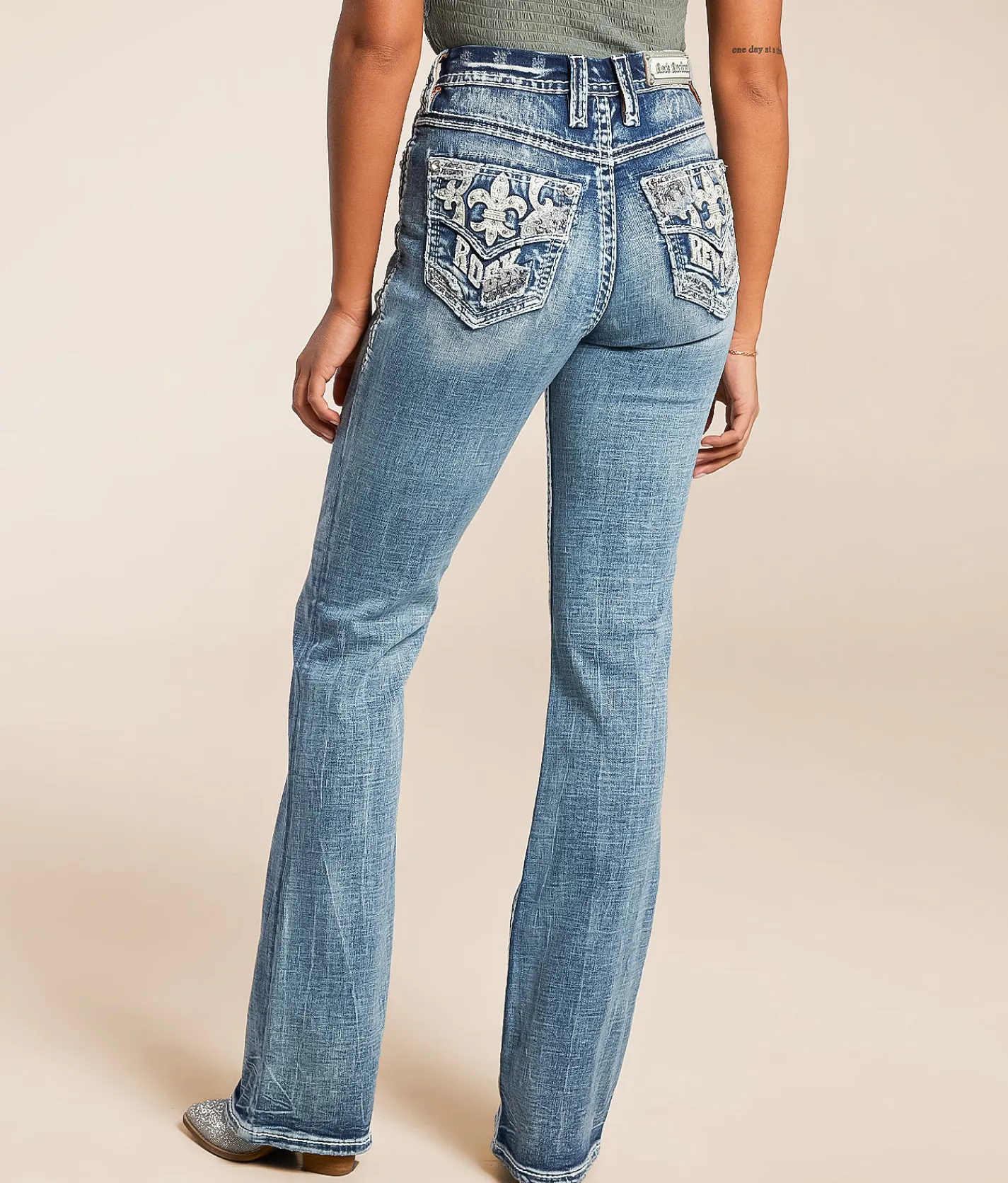 Rock Revival Alyvia Curvy High Rise Boot Stretch Jean Alyvia HB205 Hot