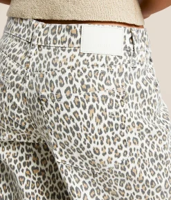 Jeans|Bottoms | HIDDEN Alyx Low Slung Baggy Cheetah Stretch Jean White Cheetah