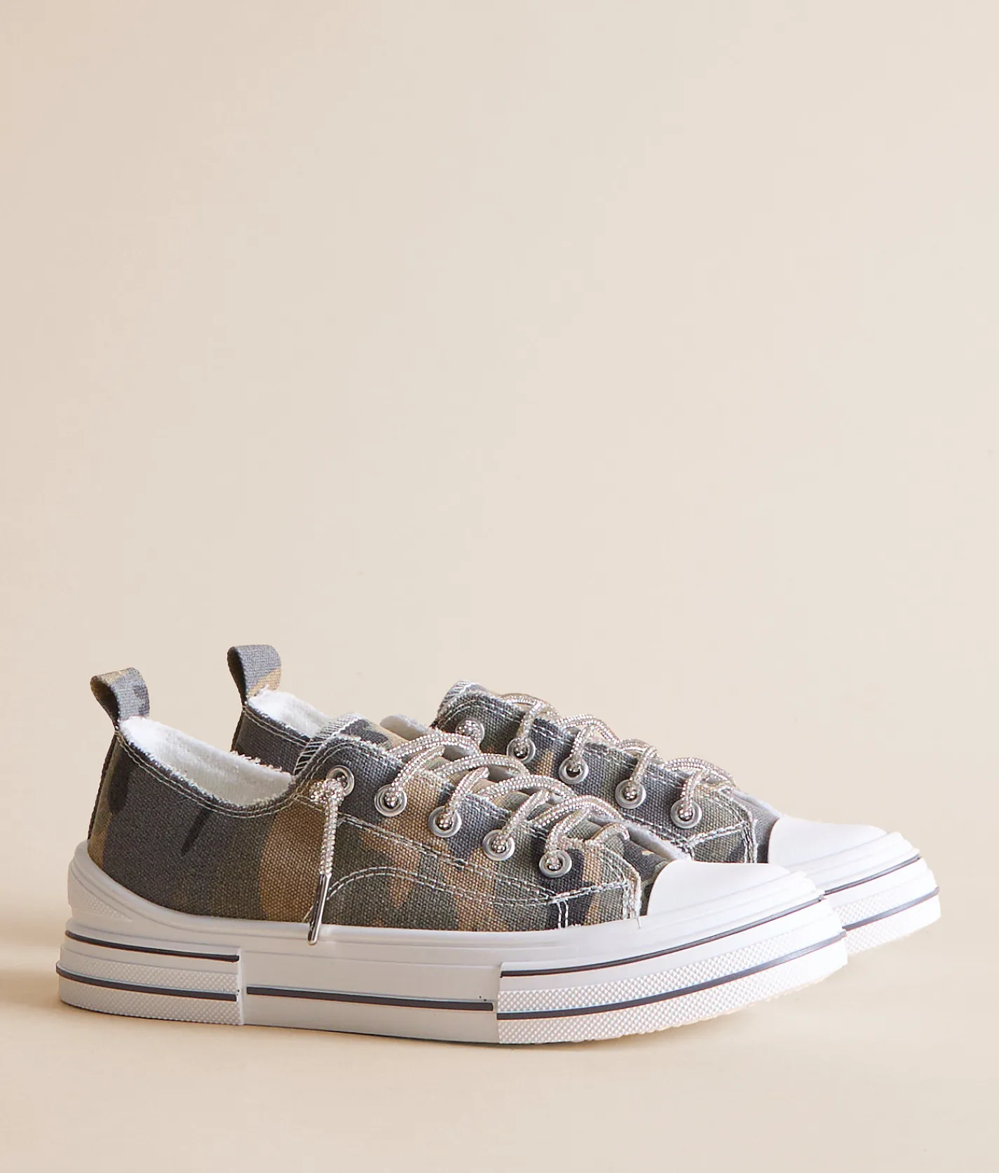 Very G Aman Camo Sneaker Khaki New