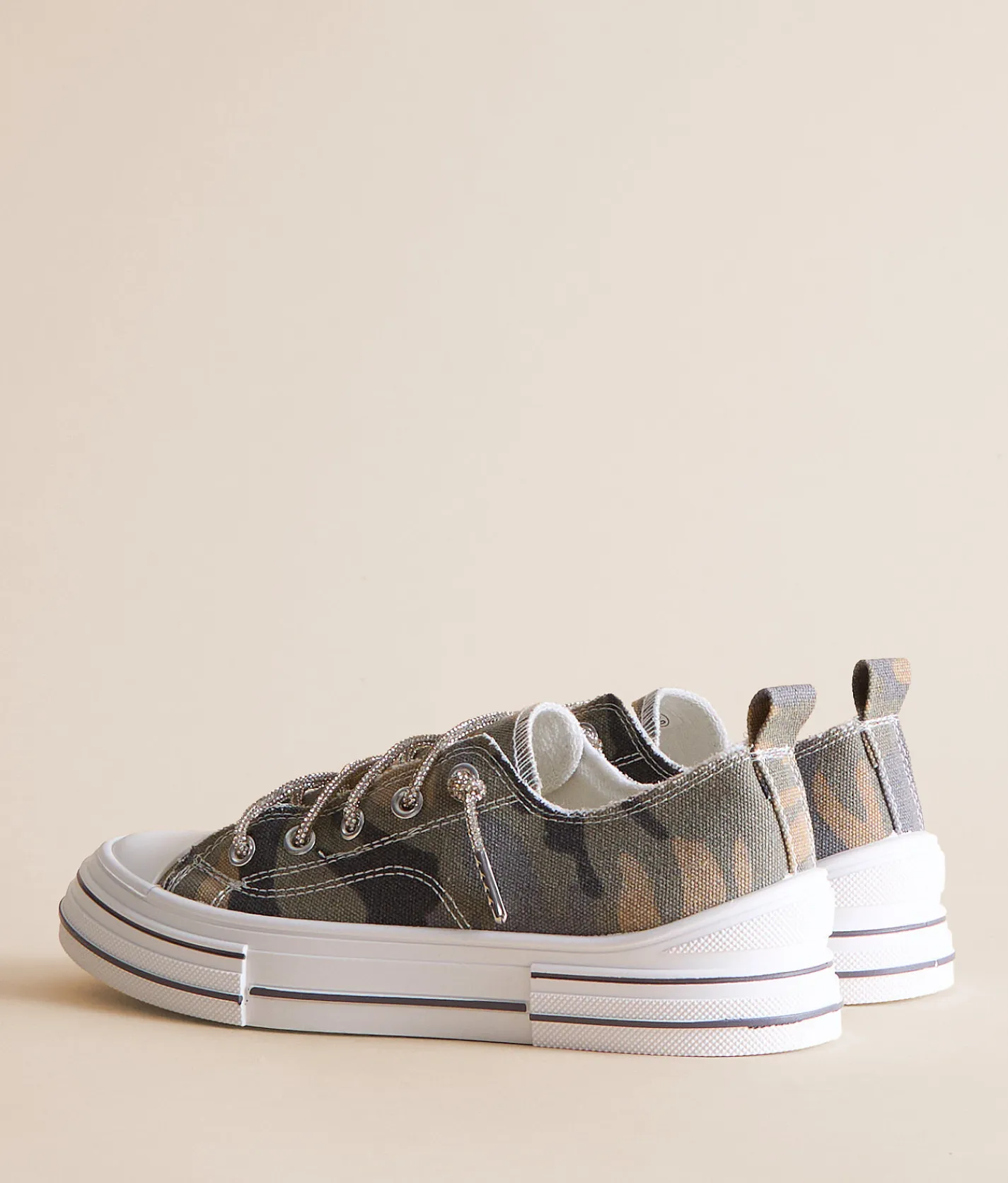 Very G Aman Camo Sneaker Khaki New
