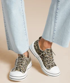 Shoes | Very G Aman Rhinestone Sneaker Tan Leopard
