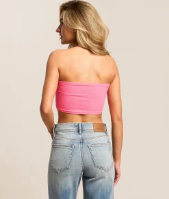 Free People Amelia Bandeau Pink Flame