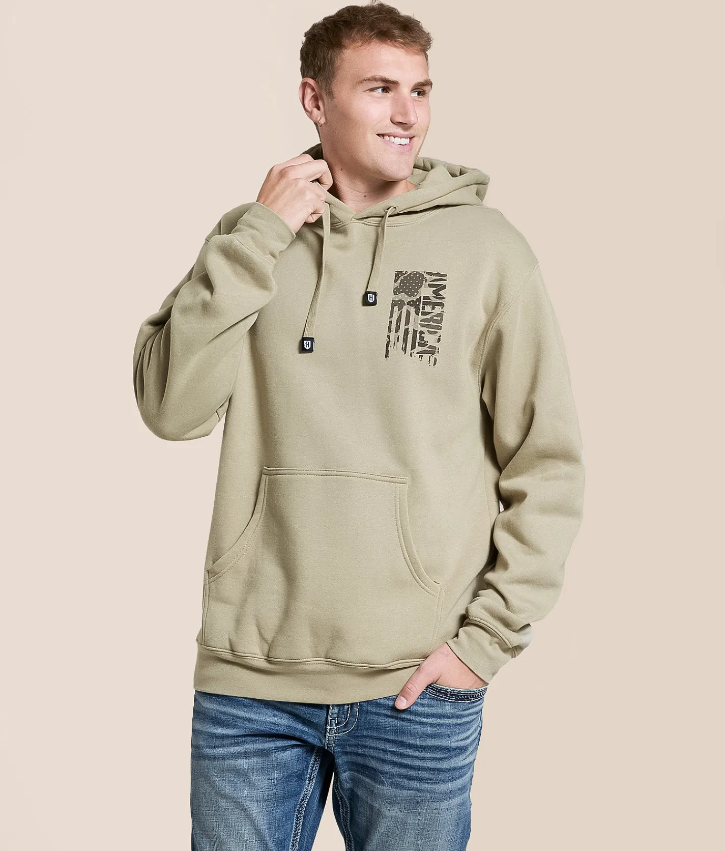 Howitzer America Hooded Sweatshirt Aluminum Online