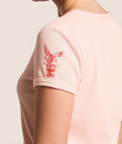 Tops | Rock Revival Americana Cropped Thermal Pink