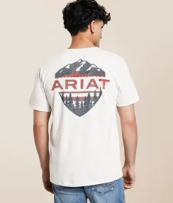 Tops|Graphic T-Shirts | Ariat Americana Mountain T-Shirt Ash