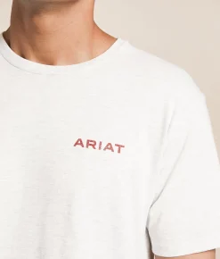 Tops|Graphic T-Shirts | Ariat Americana Mountain T-Shirt Ash
