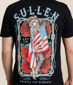 Sullen American Beauty T-Shirt Jet Black Clearance
