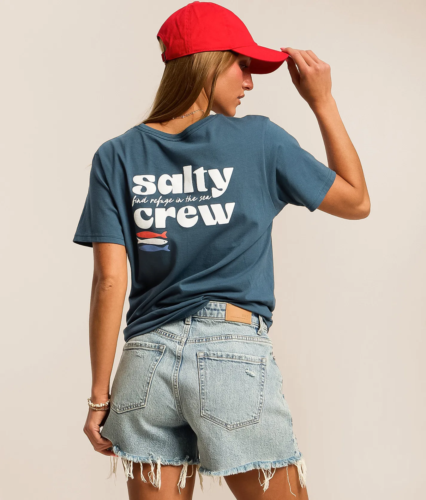 Tops | Salty Crew American Catch T-Shirt Midnight Navy