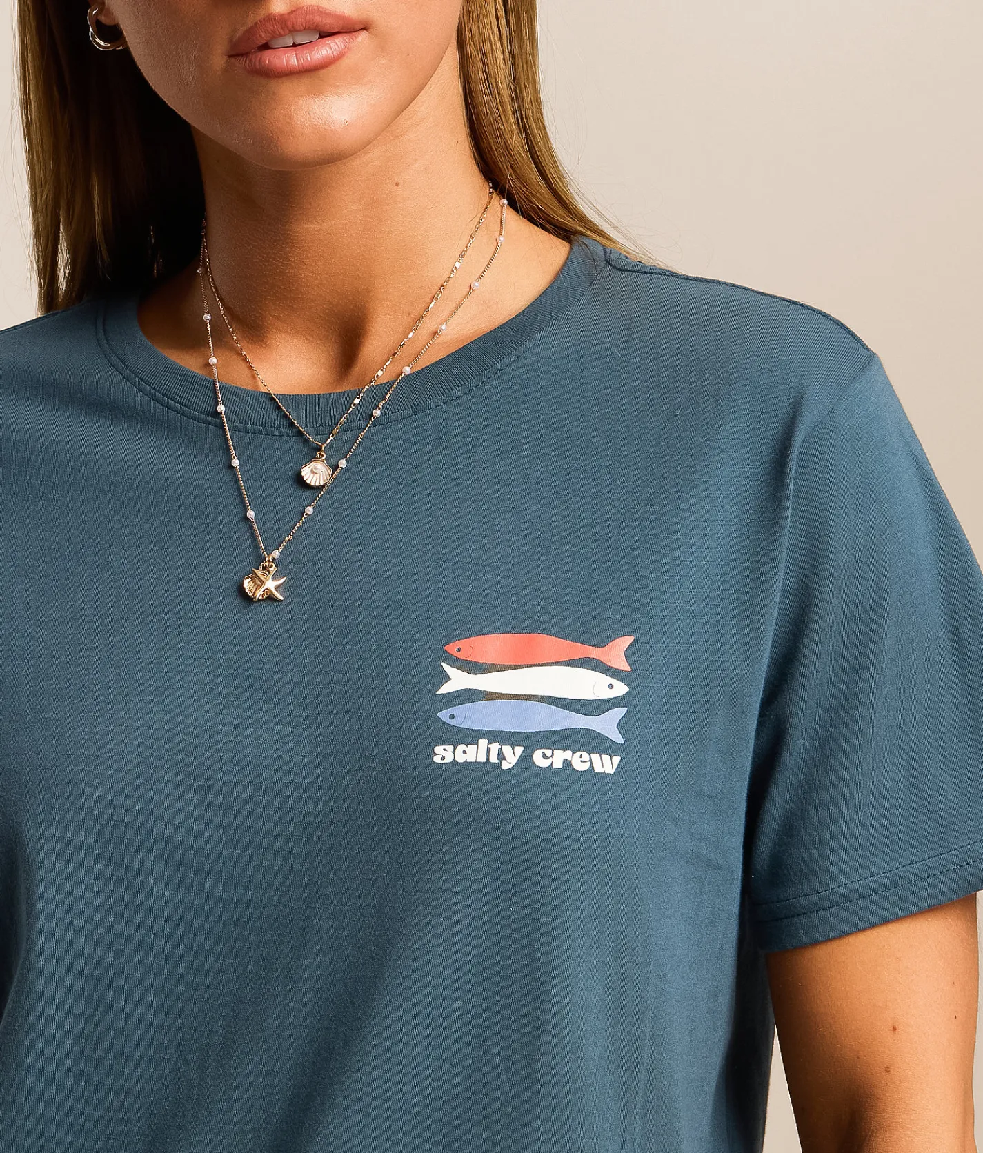 Tops | Salty Crew American Catch T-Shirt Midnight Navy