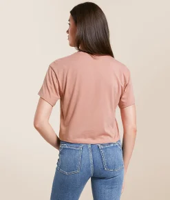 Tops | Ariat American Cowboy Cropped T-Shirt Desert Pink