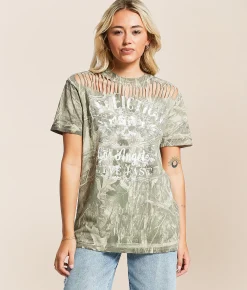 Affliction American Customs Davey Jones T-Shirt Sand Outlet