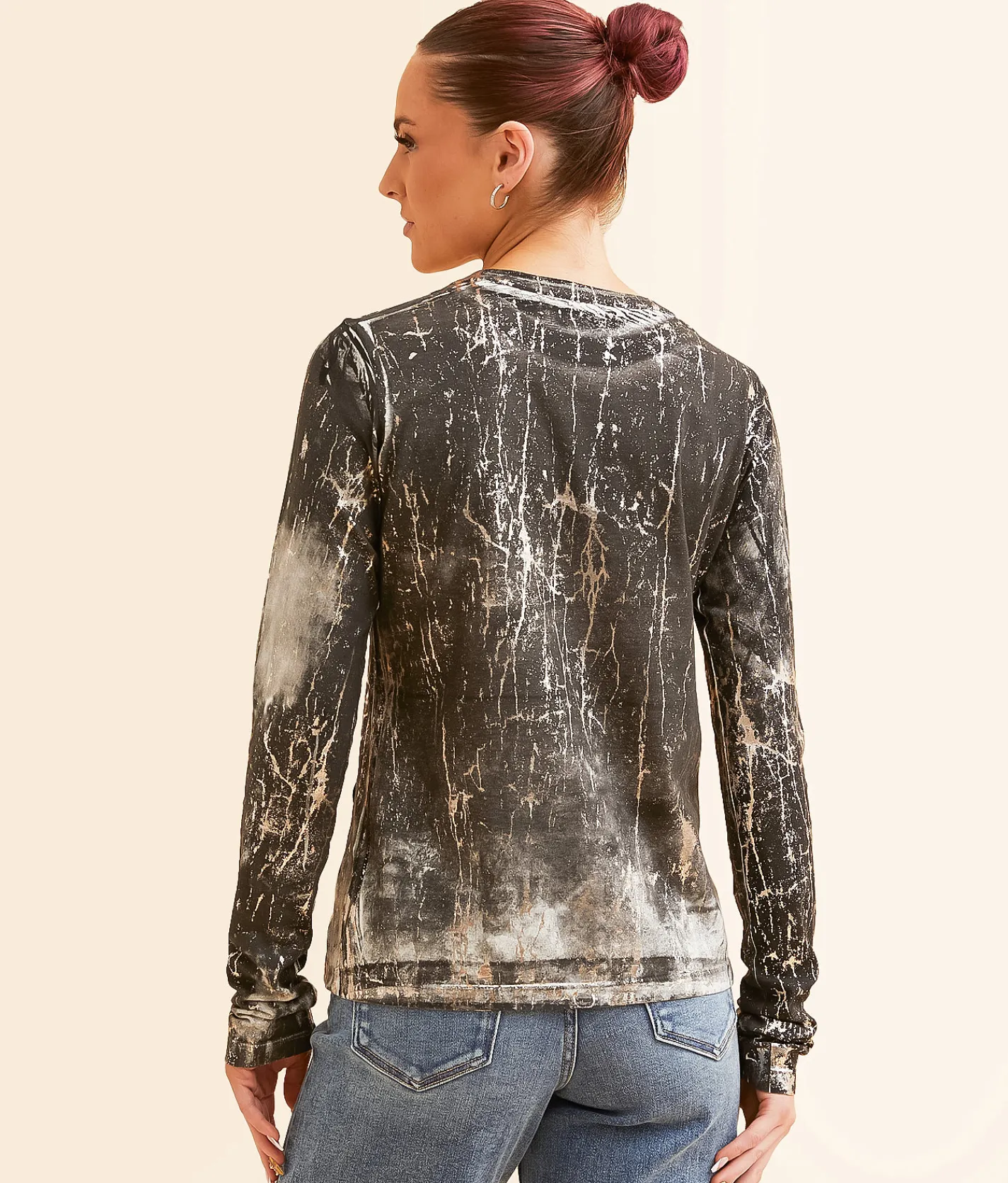 Tops | Affliction American Customs Wheel Wing T-Shirt Dirty White Reactive