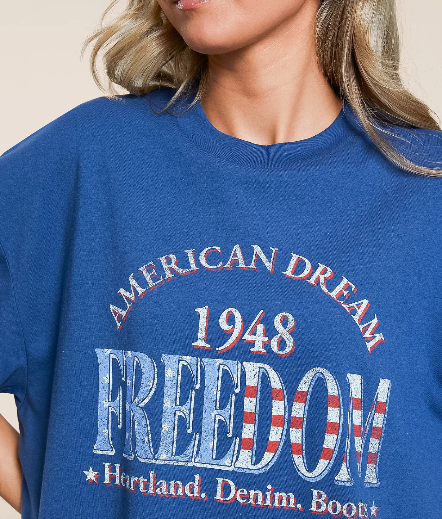 Modish Rebel American Dream T-Shirt Ensign Blue Best
