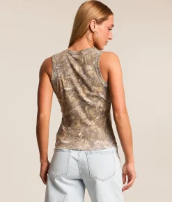 Modish Rebel American Flag Tank Top Camo