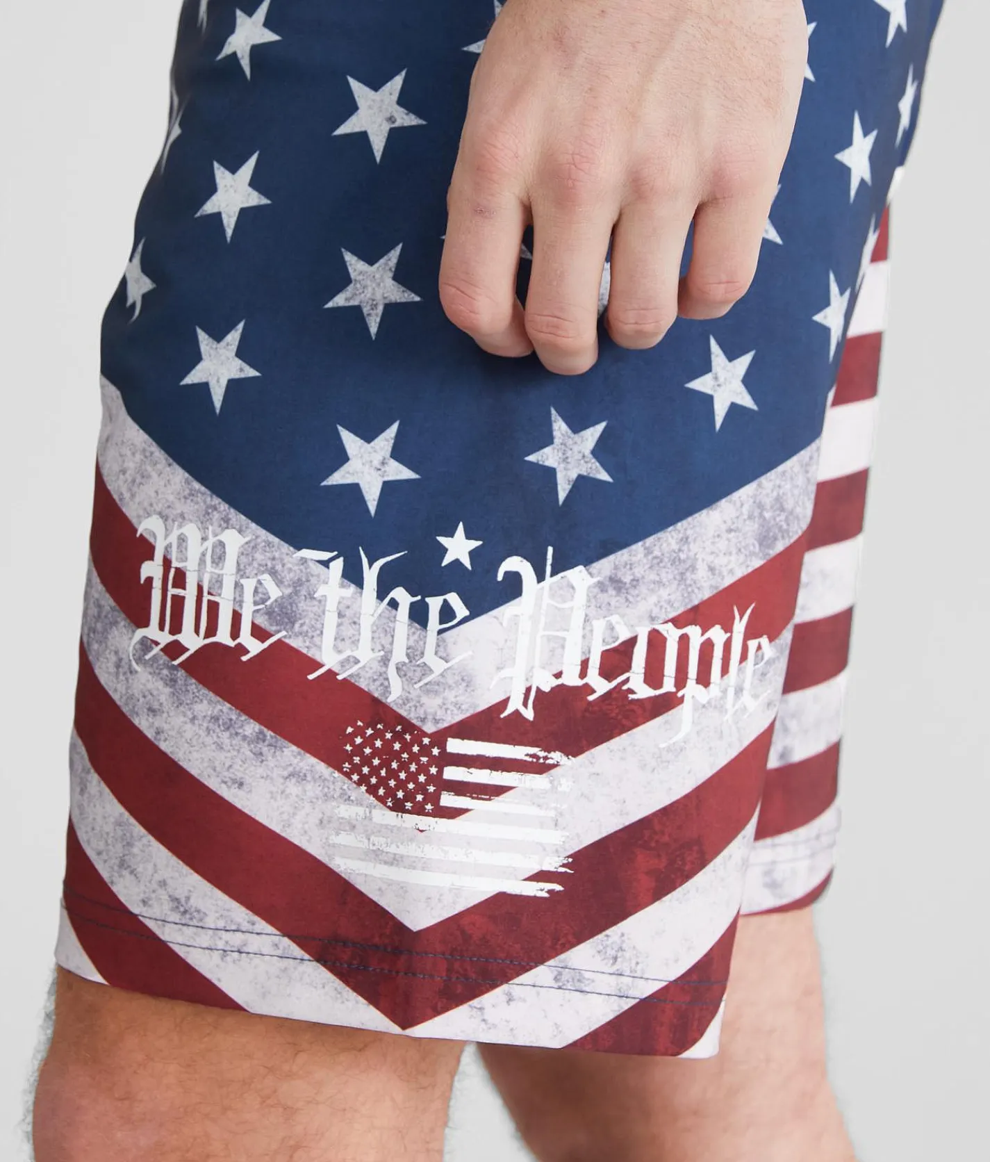 Howitzer American Flag Stretch Boardshort White Multi Hot