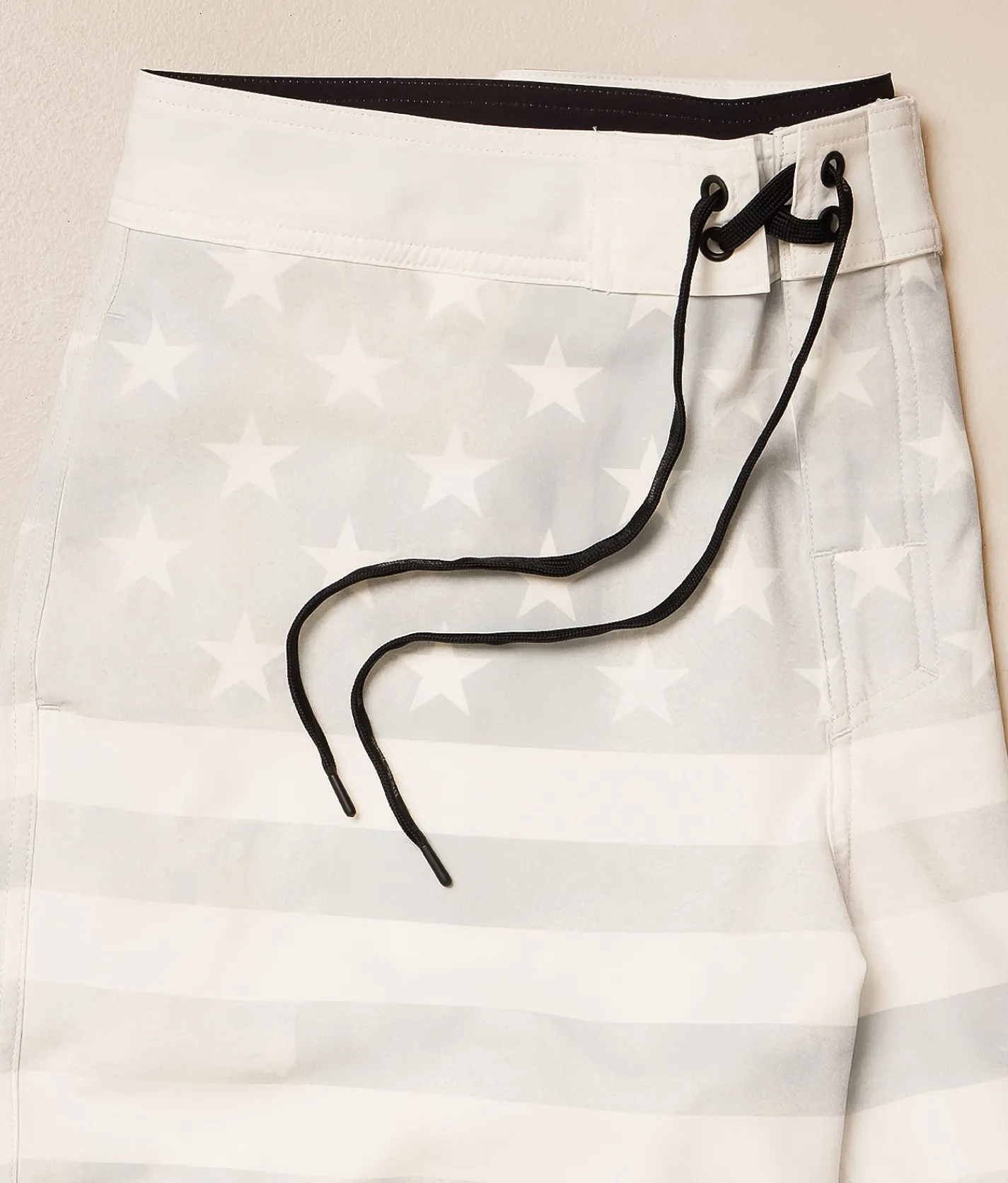 Bottoms|Swimwear | Howitzer American Pride Stretch Boardshort White
