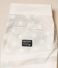 Bottoms|Swimwear | Howitzer American Pride Stretch Boardshort White