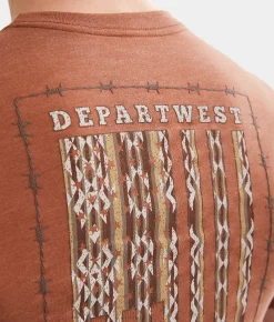 Departwest American Ranch T-Shirt Terracotta Heather Best